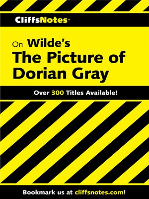 cover image of CliffsNotes on Wilde's the Picture of Dorian Gray